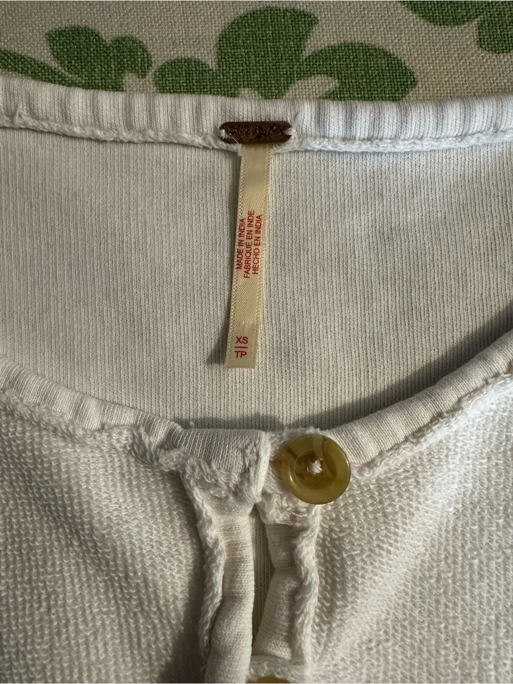 Free People About a Girl Pullover Sweatshirt in Alabastor - Picture 9 of 9
